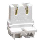 Leviton 13451-20 Fluorescent Lampholder, Medium Base, White Leviton 13451-20