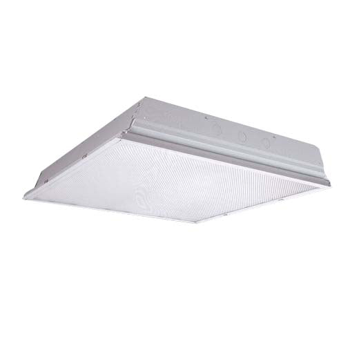 Metalux 2GR8-2U6T8A-UNV-EB Lensed Troffer, T8, 2 x 2', 2-Lamp, 32W, 120/277V Metalux 2GR8-2U6T8A-UNV-EB