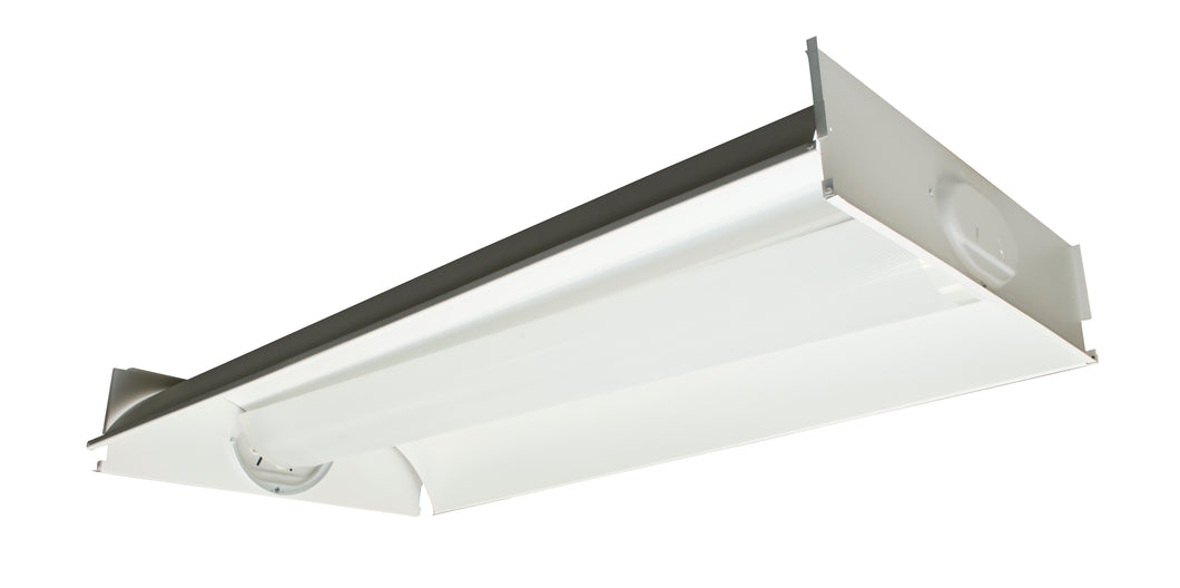 Metalux 2RDI-232RP-UNV-EB8 Recessed Troffer, T8, 2 x 4', 2-Lamp, 32W, 120/277V Metalux 2RDI-232RP-UNV-EB8