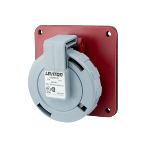 Leviton 420R7W 20 Amp, 480 Volt Receptacle, Watertight Leviton 420R7W