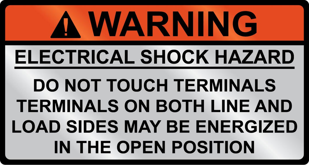 HellermannTyton 596-00828 Metal, ELECTRICAL SHOCK HAZARD HellermannTyton 596-00828