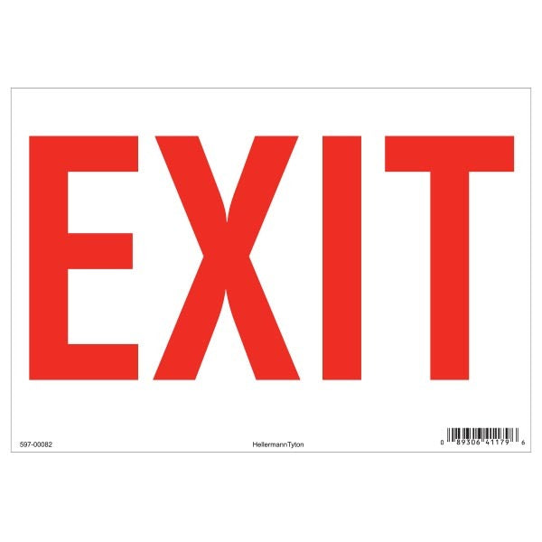 HellermannTyton 597-00082 Exit Sign HellermannTyton 597-00082