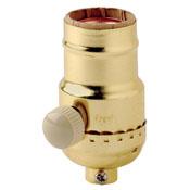 Leviton 6151 Socket Dimmer, Brass Leviton 6151