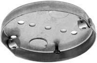 Reiker 77700 4" Ceiling Pan, 5/8" Deep, 1/2" KOs, Metallic Reiker 77700