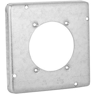 Hubbell-Raco 888 4-11/16" Square Exposed Work Cover, (1) 30 - 60A Single Receptacle Hubbell-Raco 888