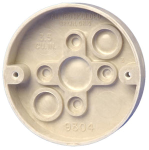 Allied Moulded 9304 Ceiling/Fixture Pan, 3-3/8" Round, Depth: 5/8", Thermoset-Fiberglass Allied Moulded 9304