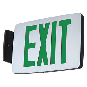 Hubbell-Dual-Lite CCESGE Emergency Exit, Single Face, Green Letters, AC Damp Location Hubbell-Dual-Lite CCESGE