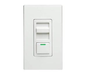 Leviton IP710-DLZ Slide Dimmer, Fluorescent, IllumaTech, White Leviton IP710-DLZ