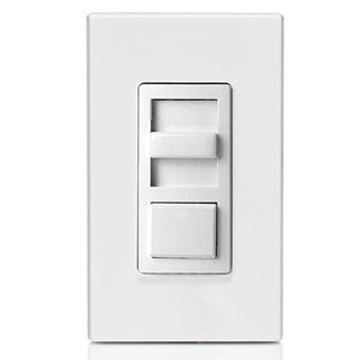 Leviton IPX06-10Z Slide Dimmer, Fluorescent, IllumaTech, White Leviton IPX06-10Z