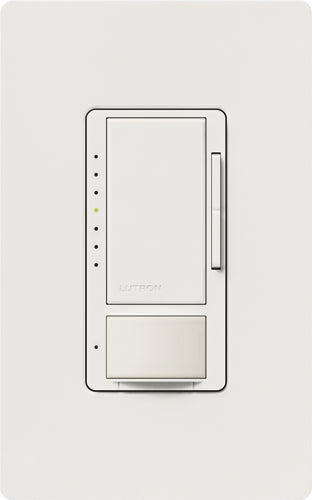 Lutron MSCL-OP153M-SW Occupancy Sensor Dimmer, 600/150W, Snow Lutron MSCL-OP153M-SW