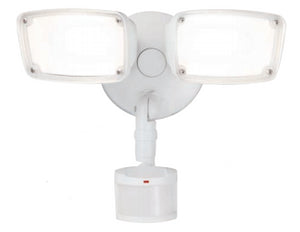 Halo Home MST20C18W Twin Head LED Motion Sensor Flood Light, White Halo Home MST20C18W