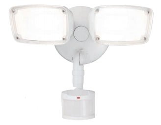 Halo Home MST20C18W Twin Head LED Motion Sensor Flood Light, White Halo Home MST20C18W