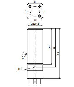 Pepperl Fuchs NBB1530GM95E2Y8 Inductive Limit Switch Sensor Pepperl Fuchs NBB1530GM95E2Y8