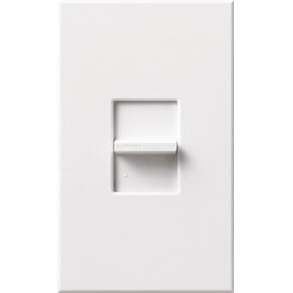 Lutron NTF-10-WH Slide Dimmer, Fluorescent, Preset, Nova T, White Lutron NTF-10-WH